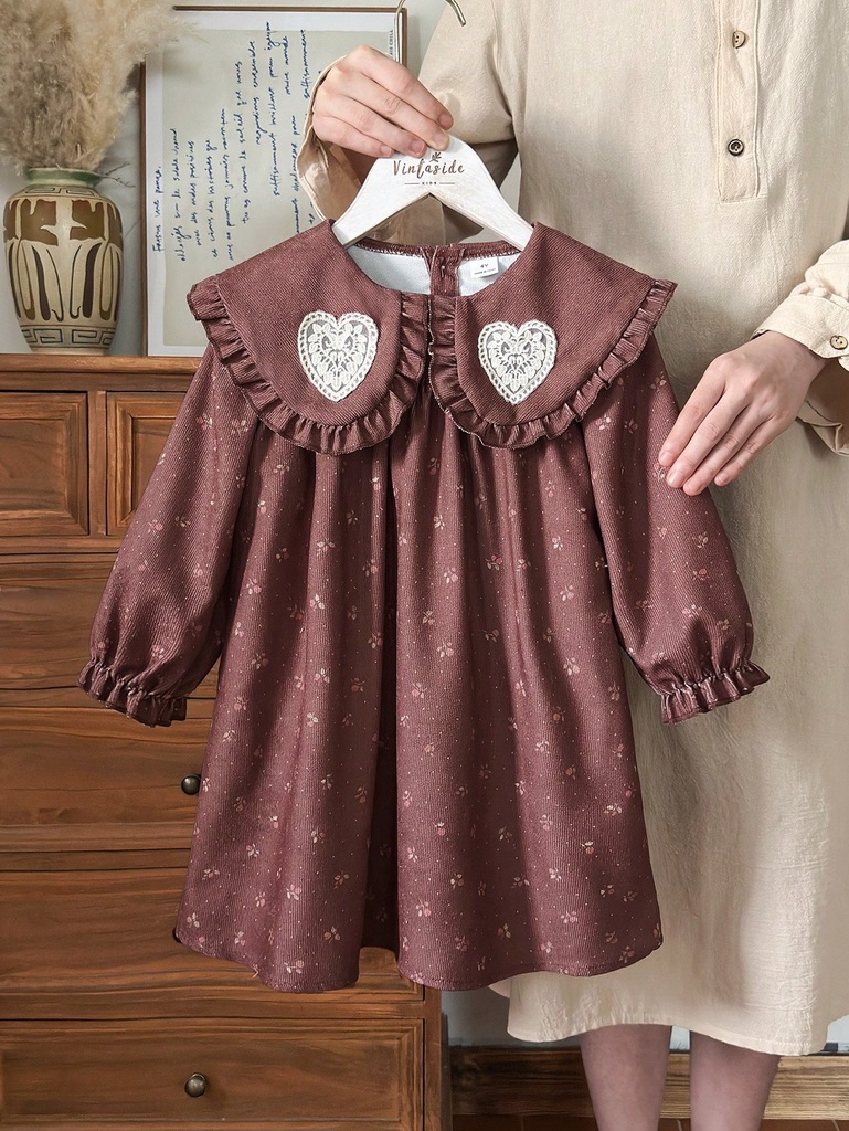 Vintage Floral Princess Dress