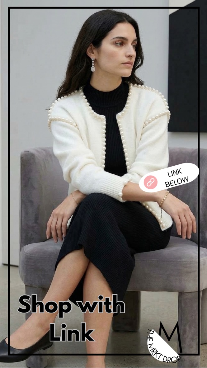 Side Bow French Style Knit Pullover Top