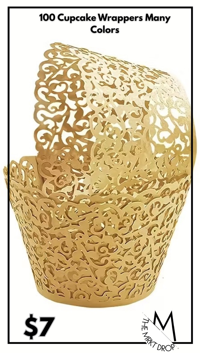 100 Cupcake Wrappers Many Colors