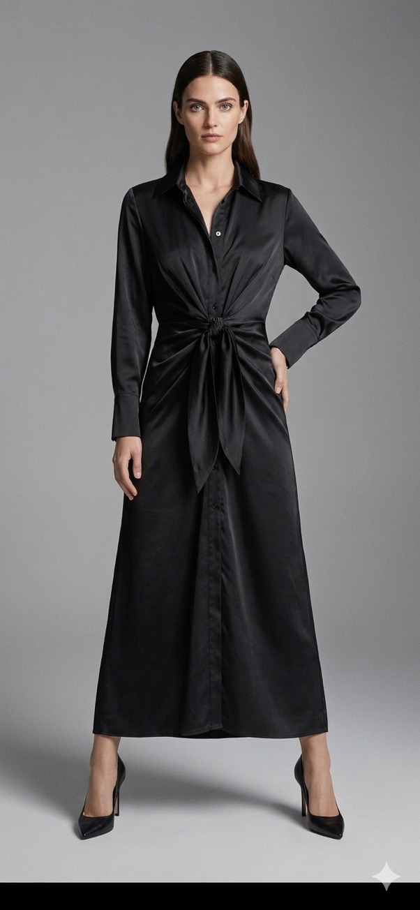 Elan Long Sleeve Wrap Maxi Dress