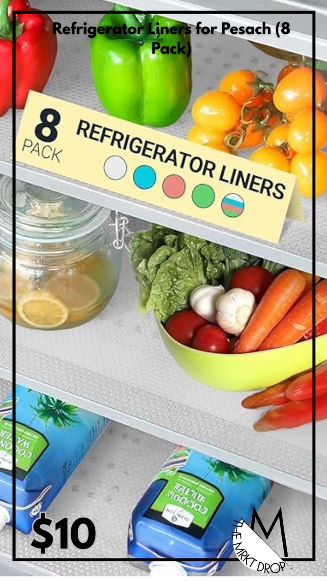 Refrigerator Liners for Pesach (8 Pack)