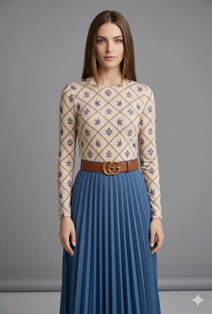 Embroidered Bird Blouse