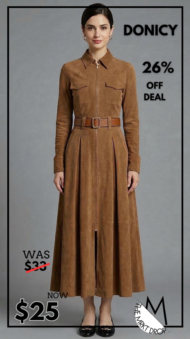 Lapel Zipper Pocket Workwear Dress