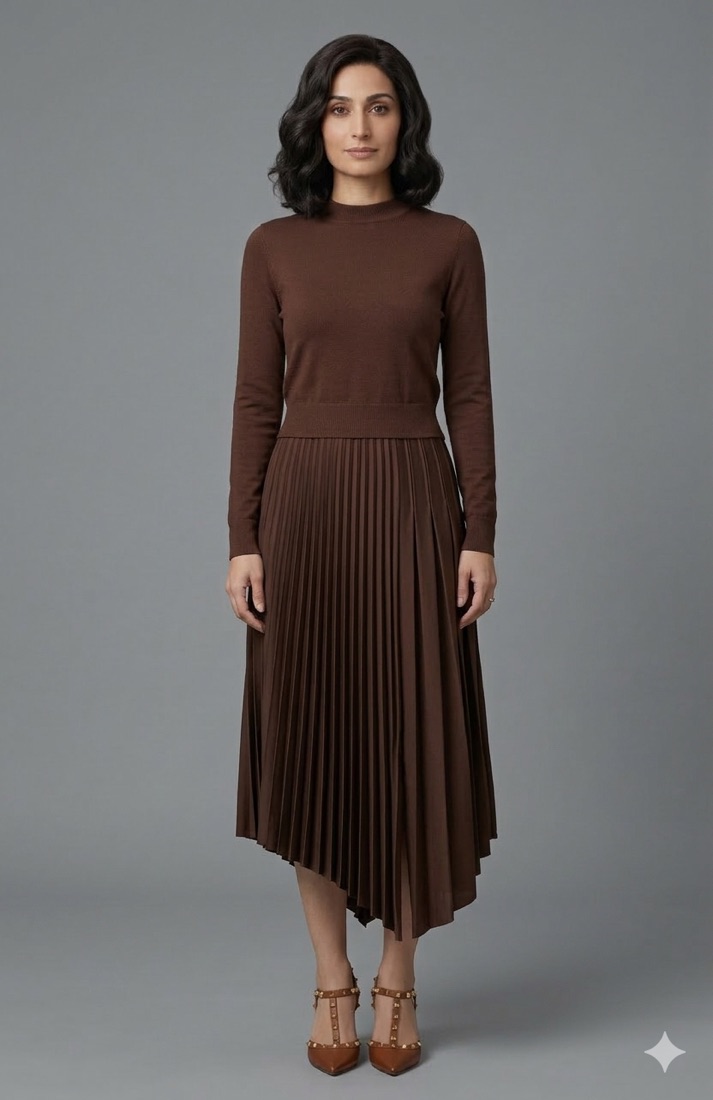 Pleated Maxi Layer Dress