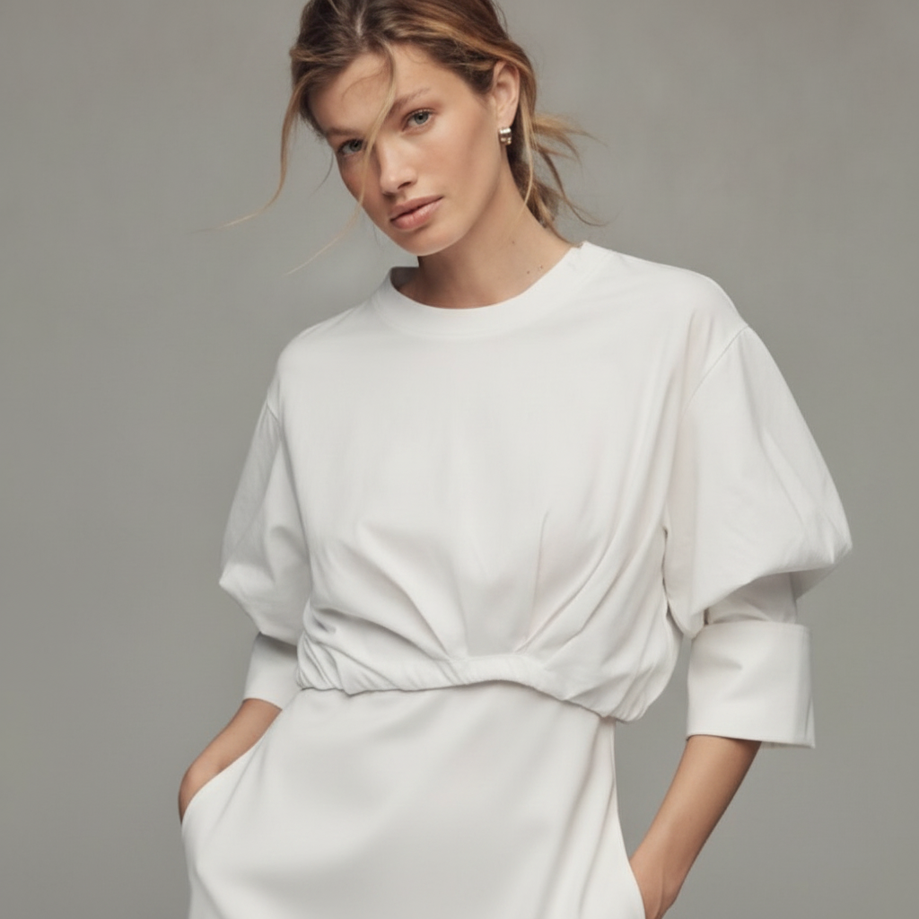 By Anthropologie Short-Sleeve Bubble Tee