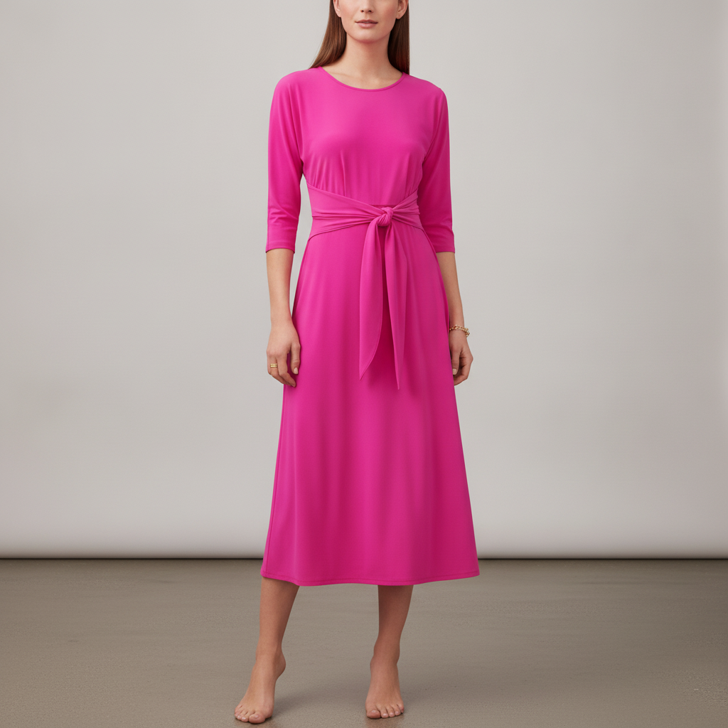 Tie Front Midi Dress