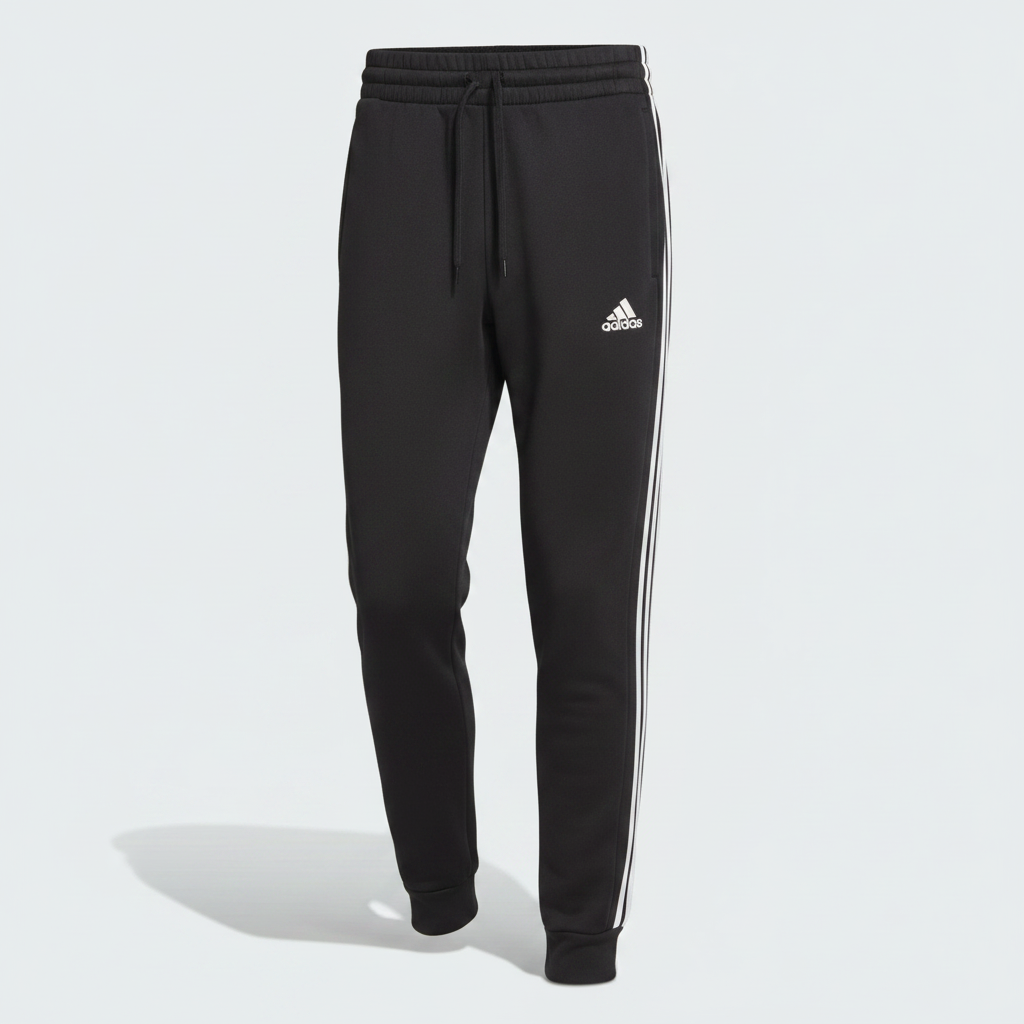 adidas Essentials 3-Stripes Fleece Tapered Pants