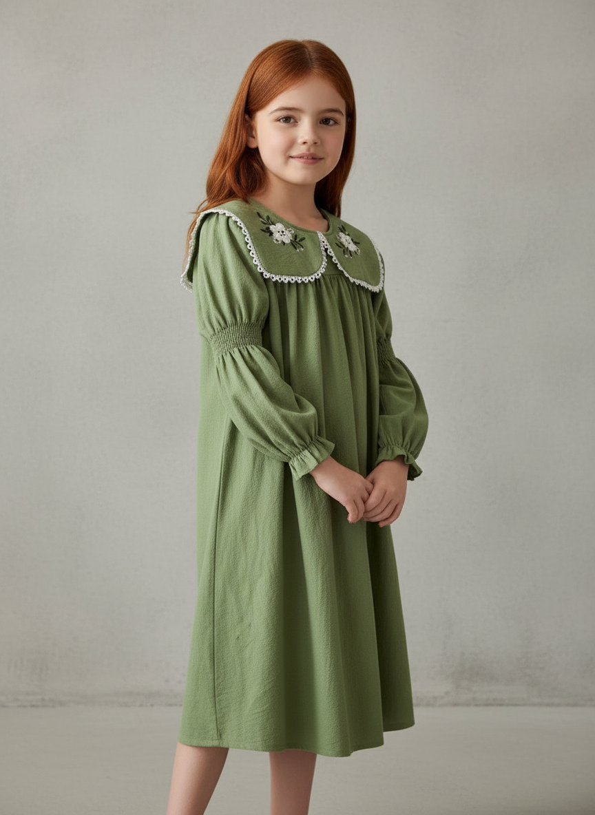 Floral Embroidered Dress