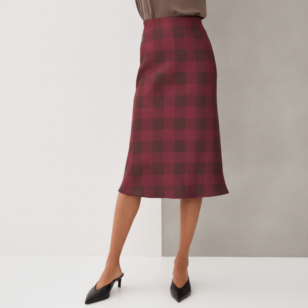LE BOP Olive Midi Skirt