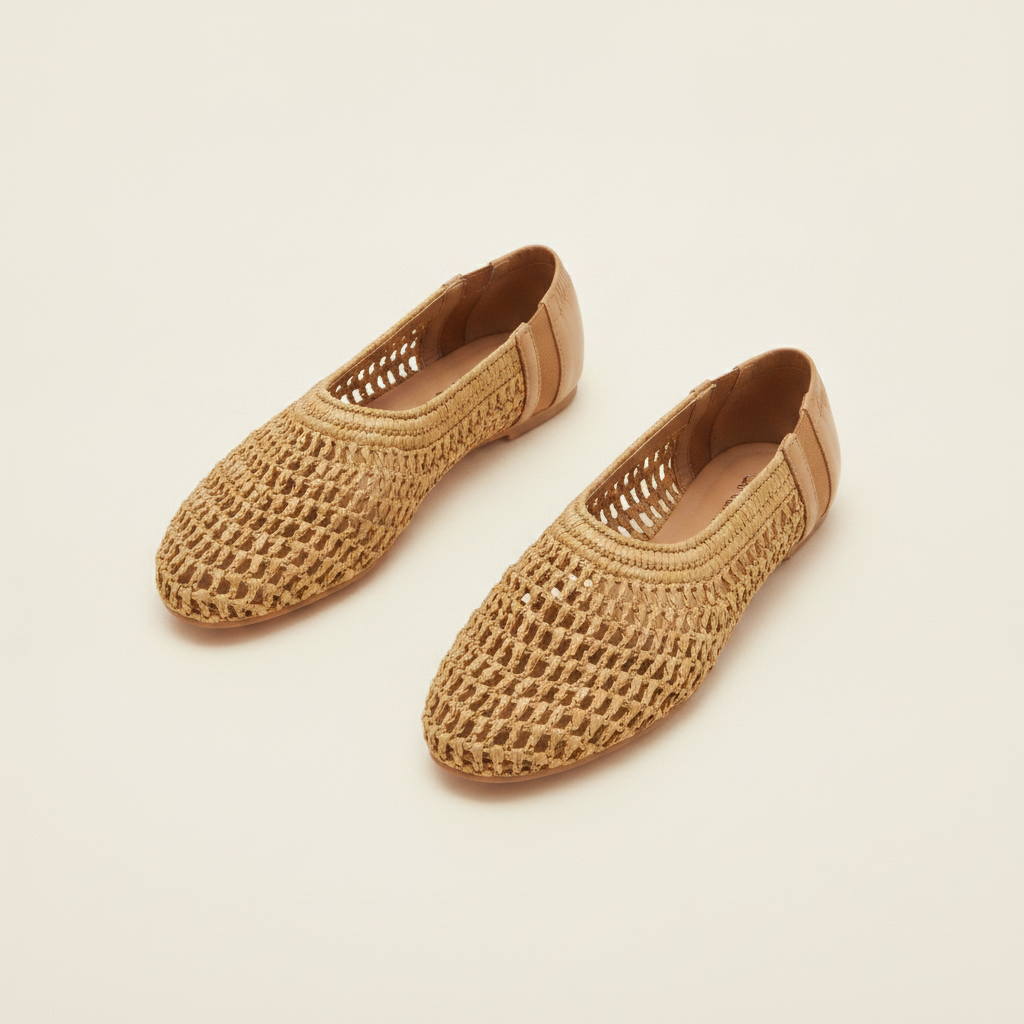 Steve Madden Meela Flat - Tan Raffia