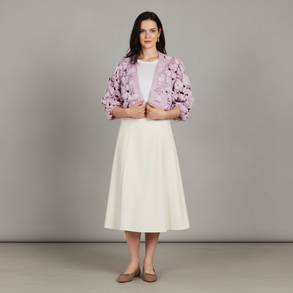 SAACHI Floral Lace Cutout Bolero Cardigan