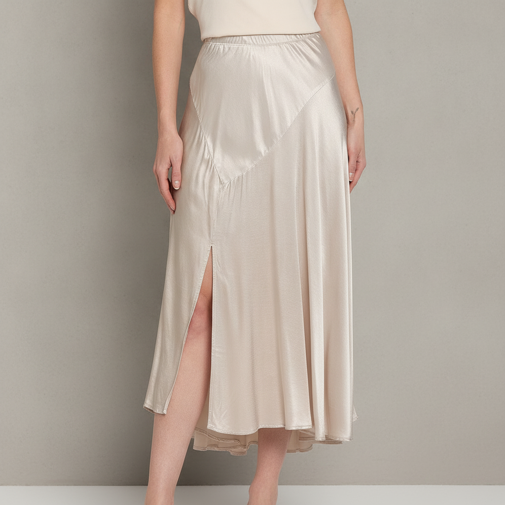 Desi Asymmetrical Midi Skirt