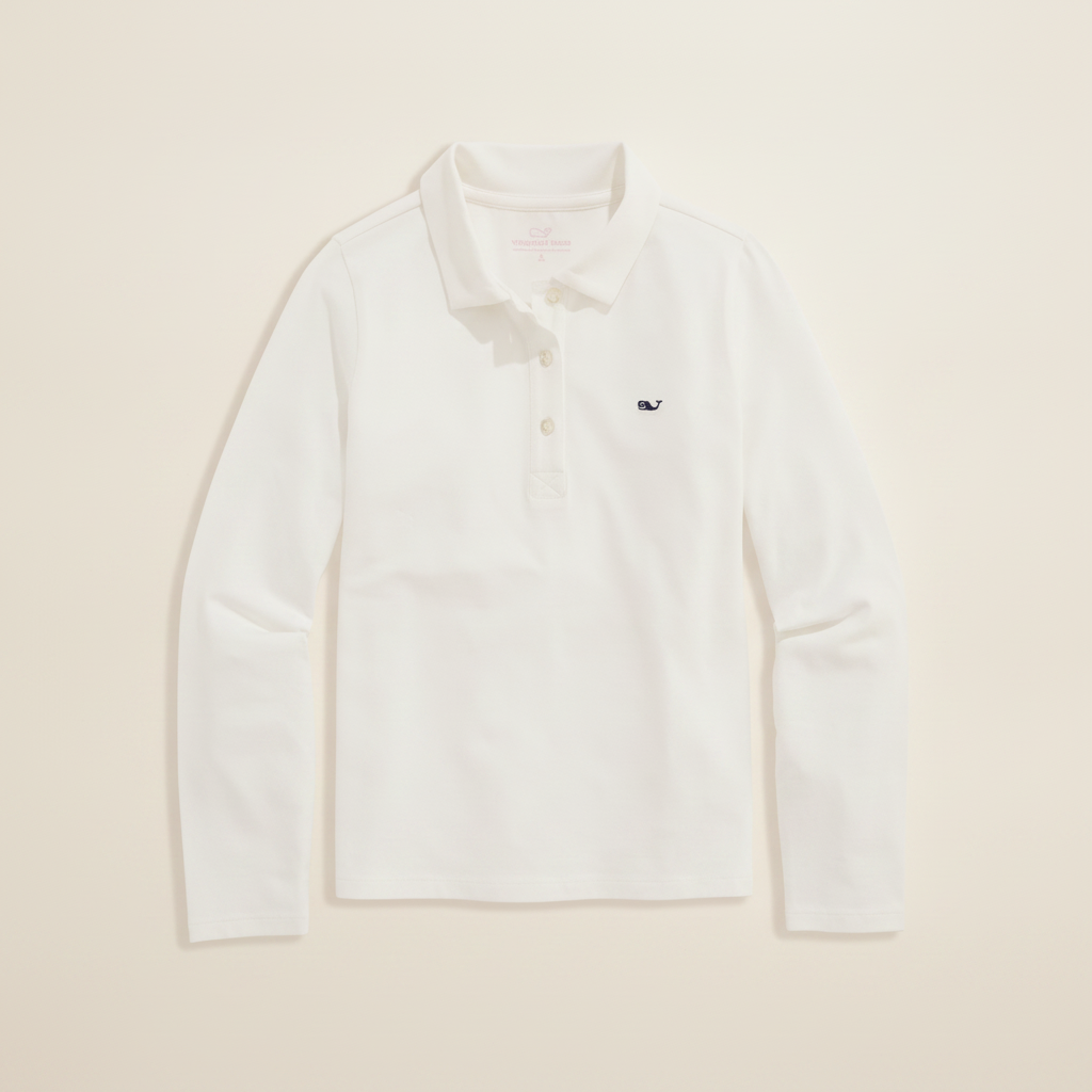 Girls' Everyday Jersey Long Sleeve Polo