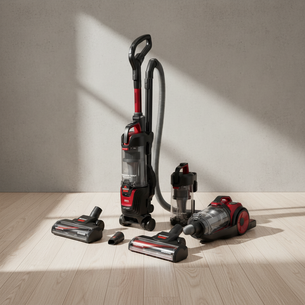 BISSELL CleanView Max FurGuard LiftOff Pet Hair Pick-Up Vacuum Cleaner 4243 25' 11.7" Black