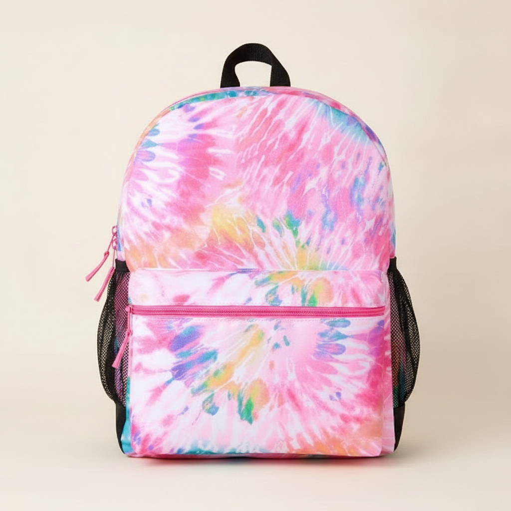 Girls Rainbow Tie Dye Backpack - Multi