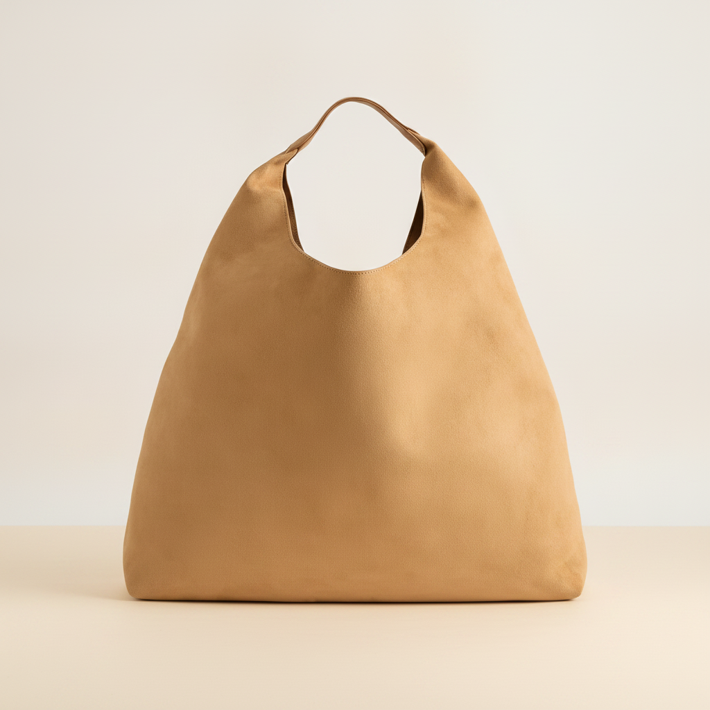 Slouchy Faux-Suede Tote Bag