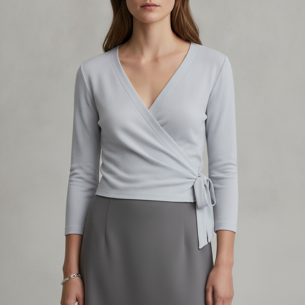 Cozy Jersey Wrap Top