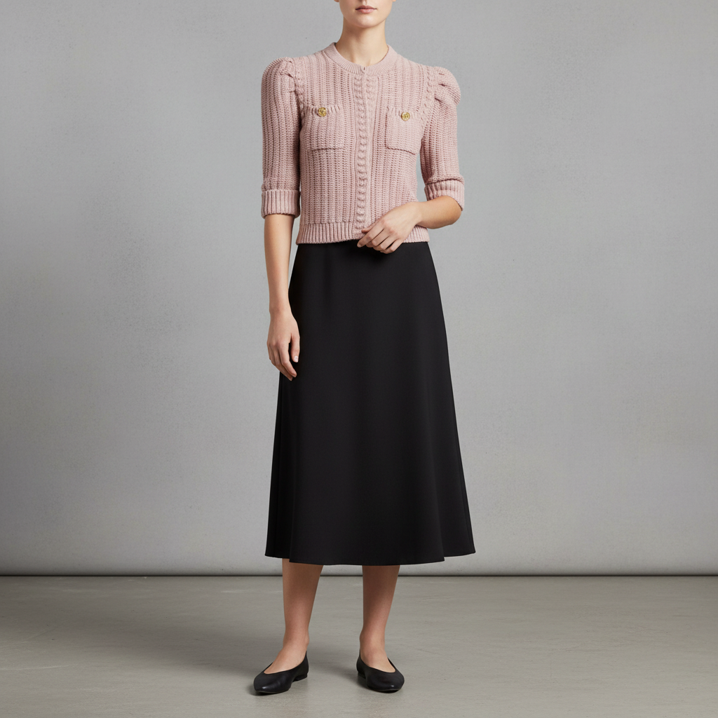 Delilah Puff Sleeve Crop Cardigan