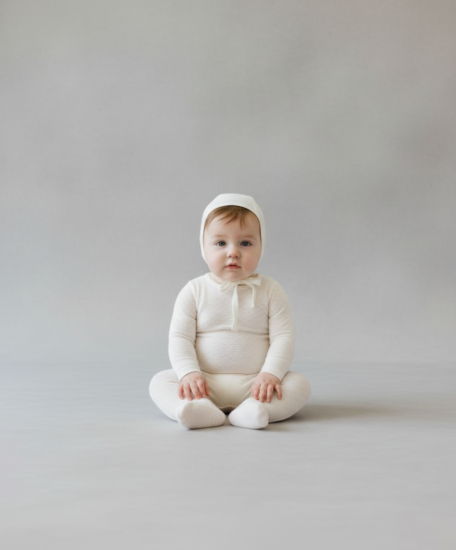 Unisex Heart and Star Button Pointelle Collection Footie - Baby