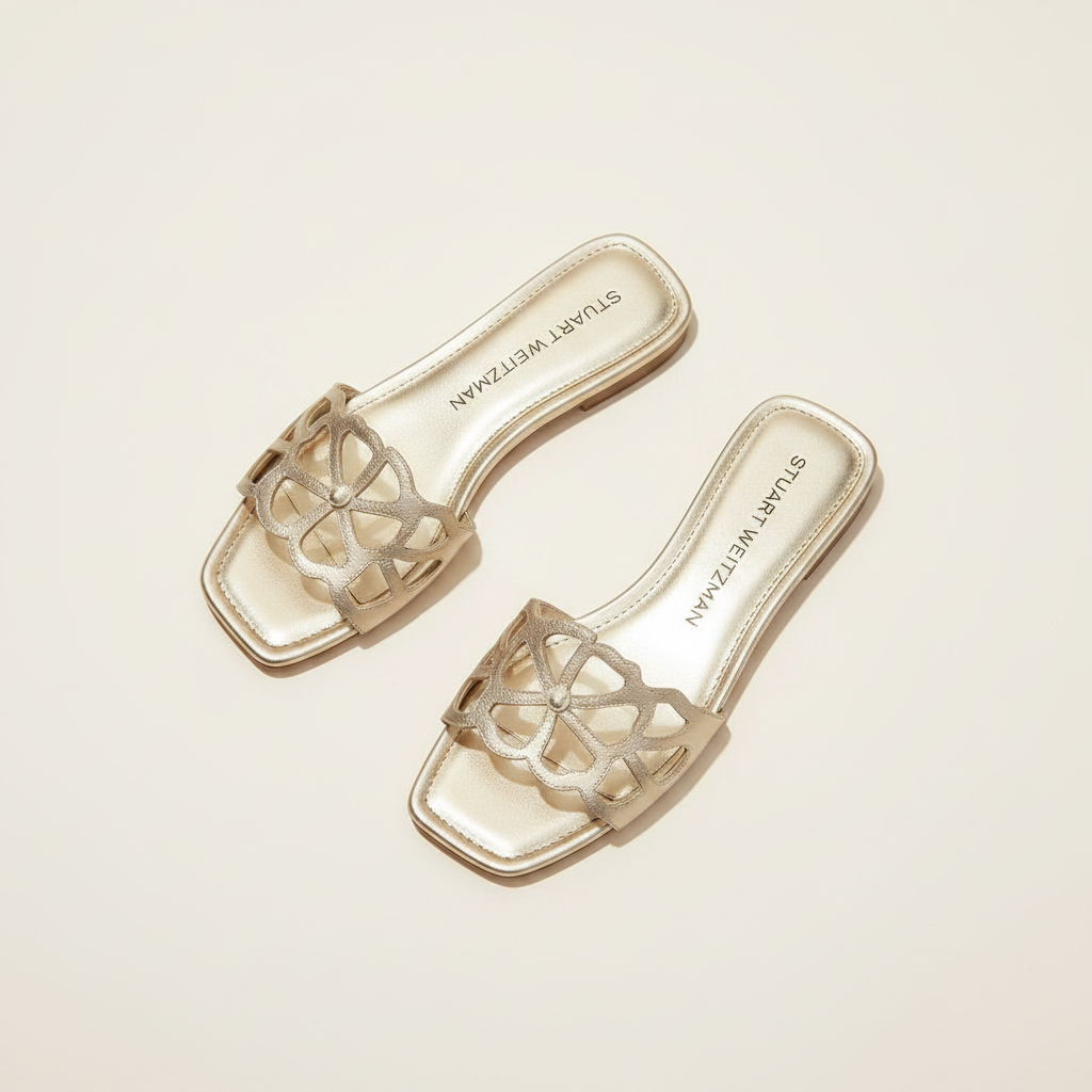 Jasmine Cutout Slide Sandal