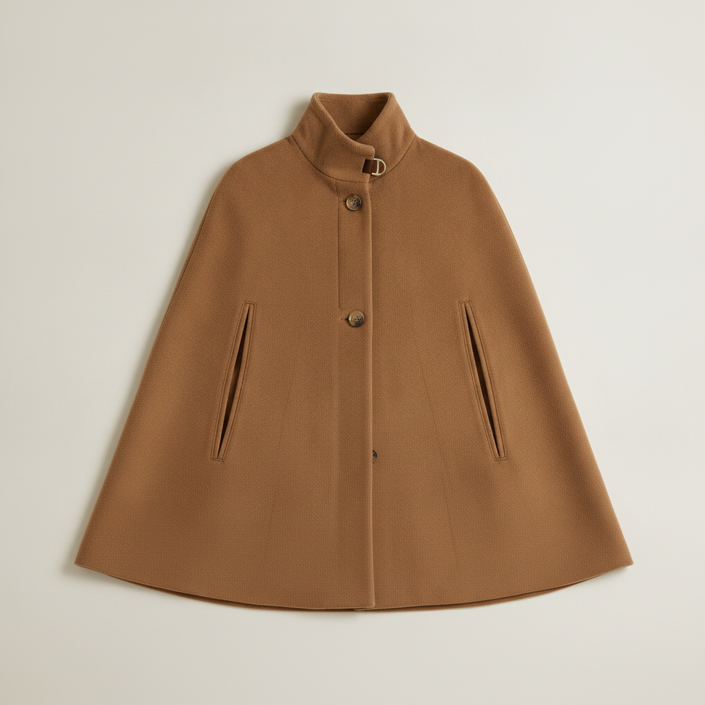 Wool Blend Cape