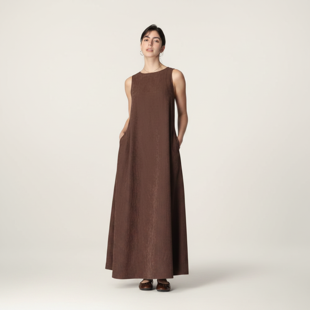 Women's Sleeveless Swing Maxi Dress