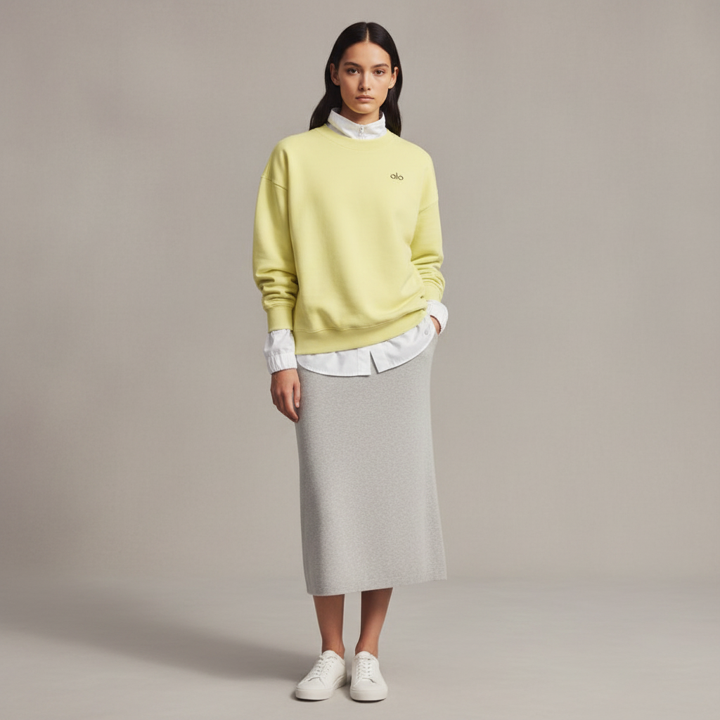 Accolade Crew Neck Pullover - Sunshine