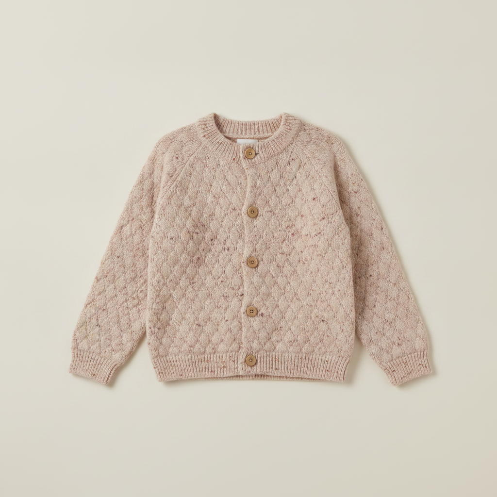 Toddler Girls’ Juniper Shore Sweater Knit Cardigan - Beige 4T