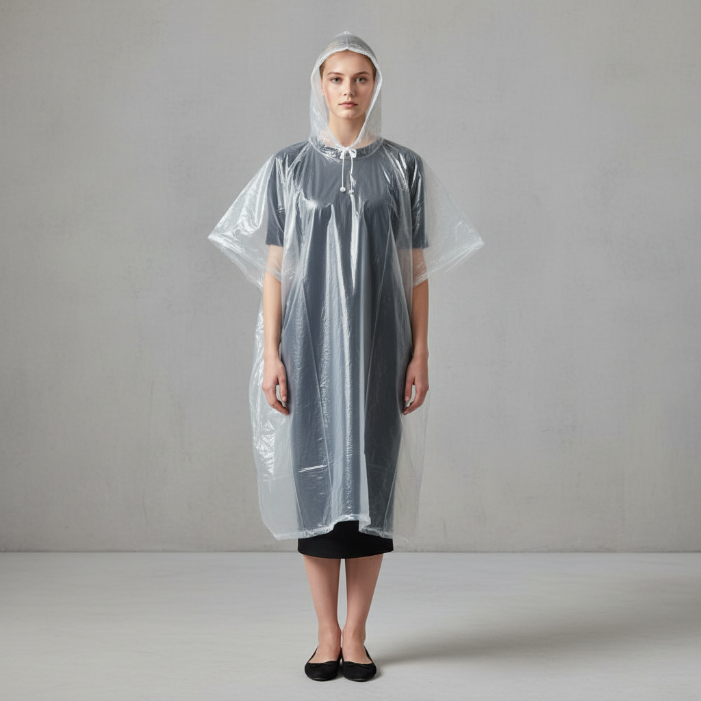 Amazon Family Pack Disposable Rain Ponchos: Waterproof