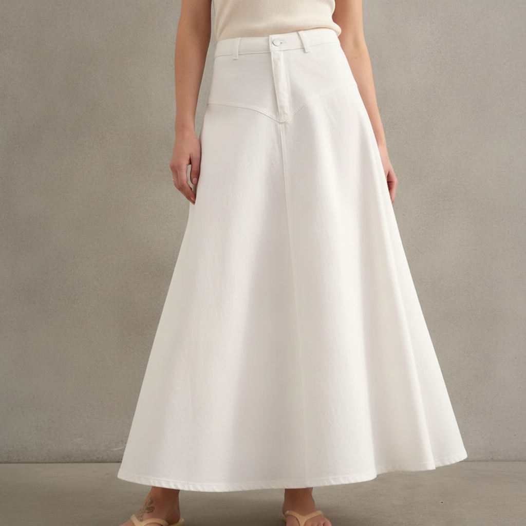 Denim Maxi Skirt Topshop