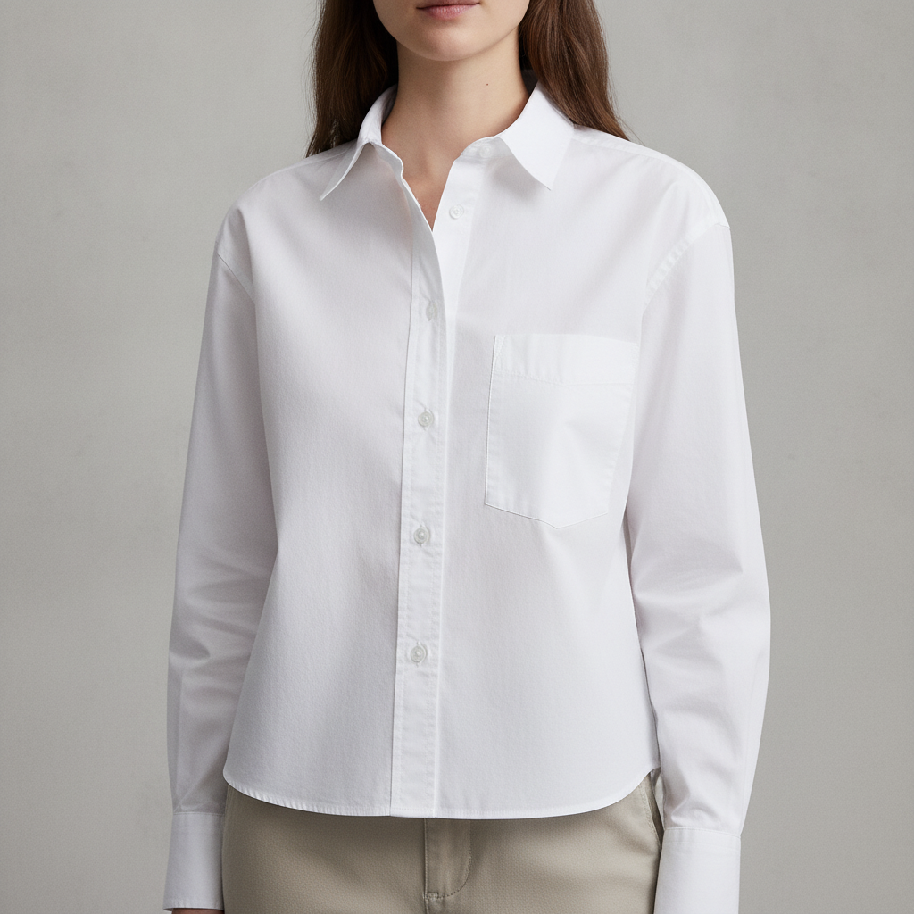 Cotton Cropped Shirt