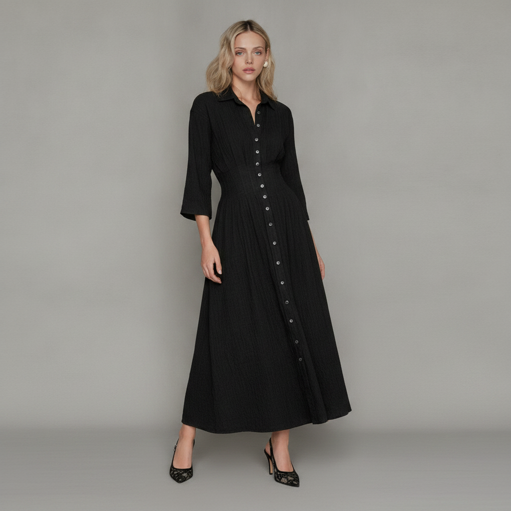 Pico Dress in Black