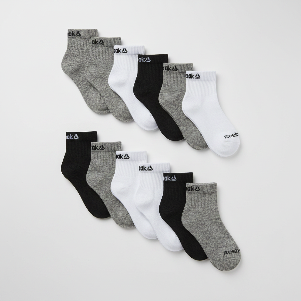 Reebok Boys Pro Series Ankle Socks 10-Pack
