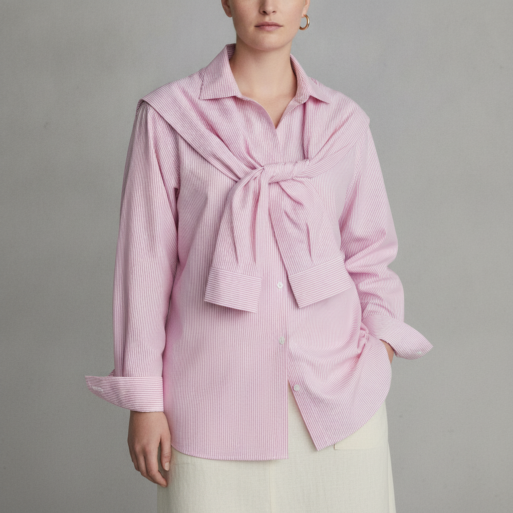 KBB by KAHLANA Women's 'The Double Layer Button-Down Shirt'