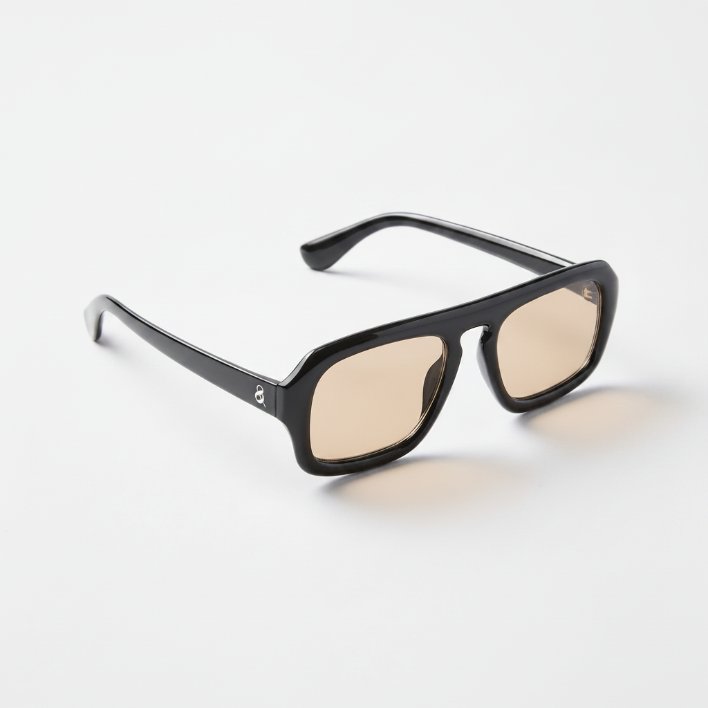 Lou & Grey Rectangular Sunglasses - Black