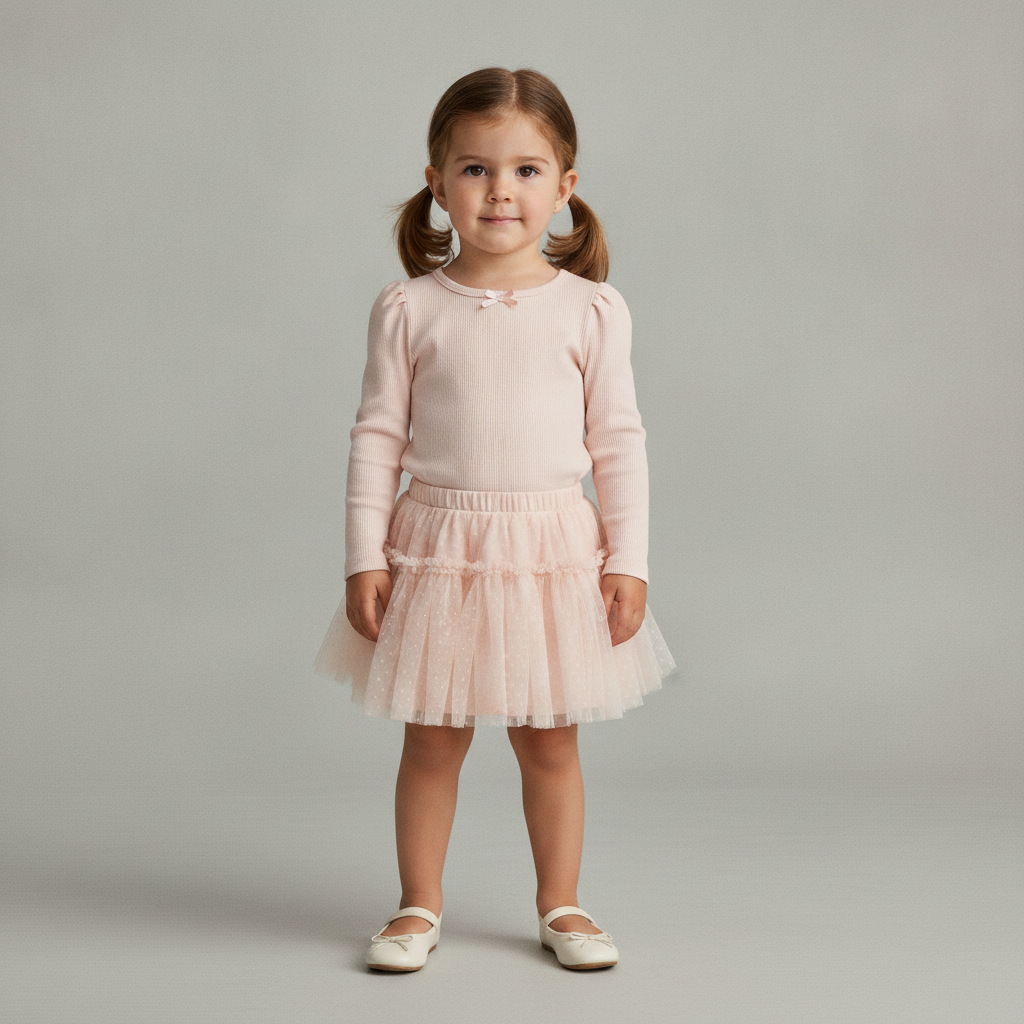 Baby & Toddler Rib & Tulle Outfit Set