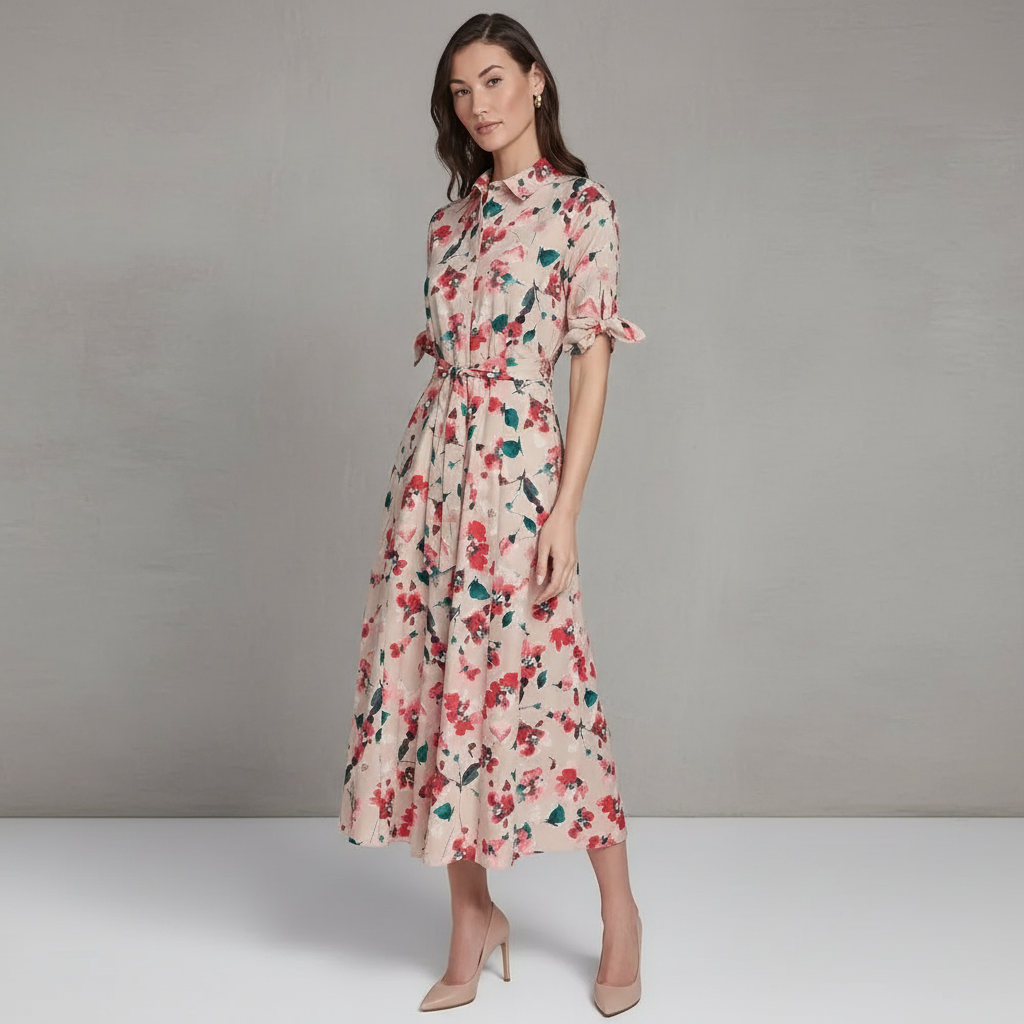 Calvin Klein Collared Midi Dress