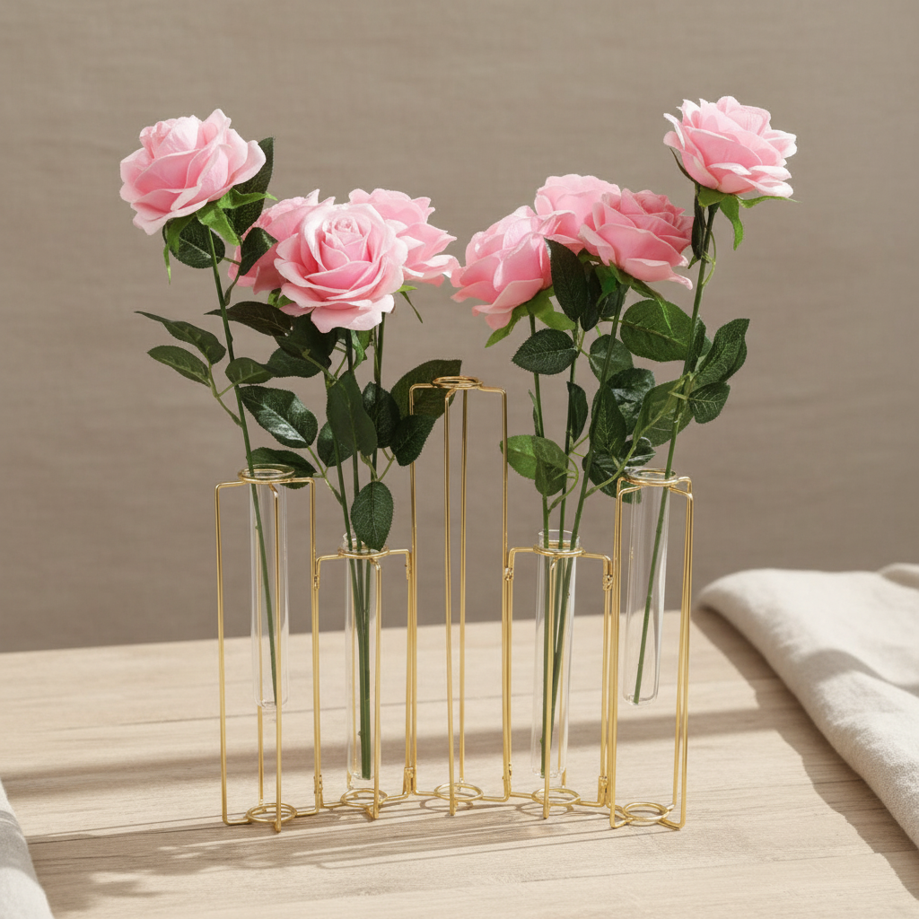 6-Pack Metal Vase