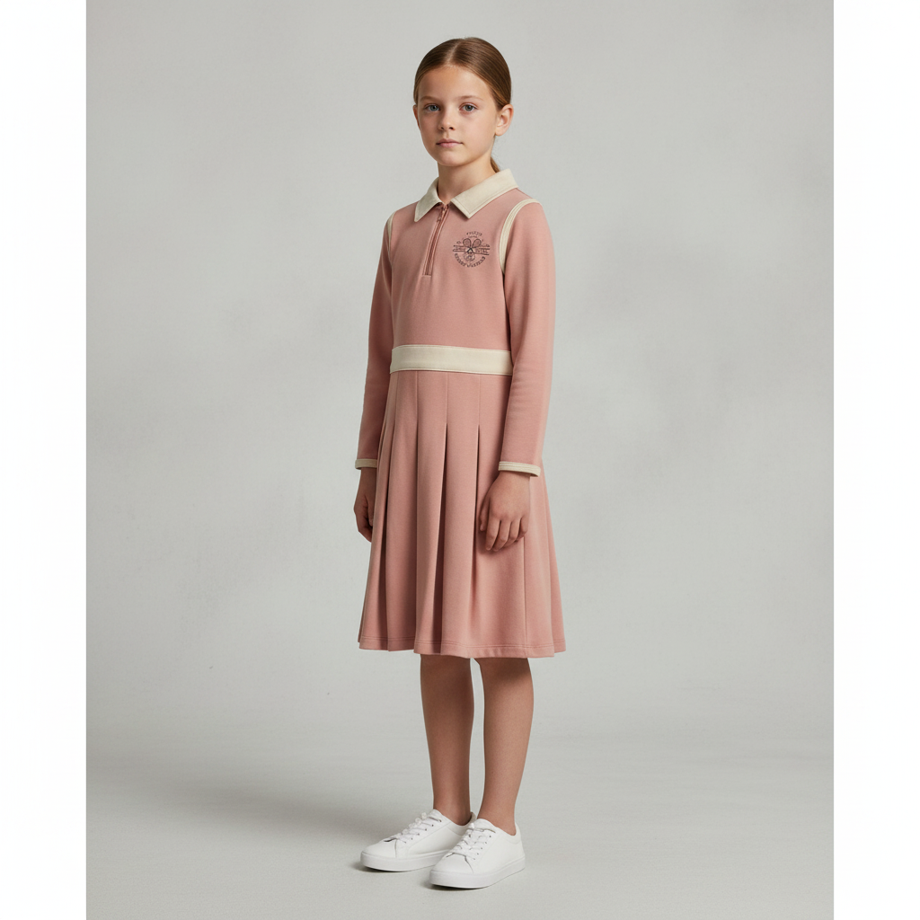 Tennis Club 3-Quarter Sleeve Dress