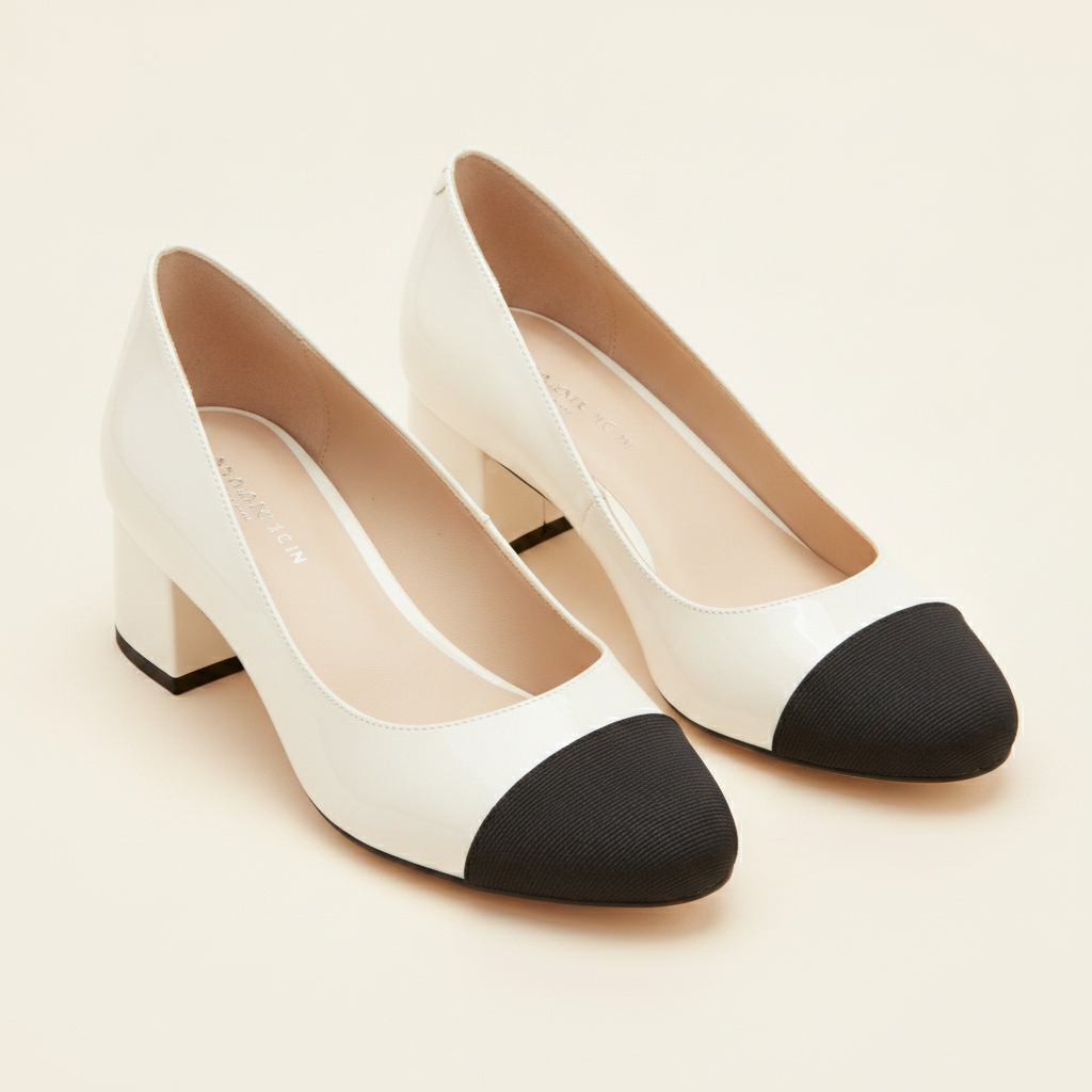 Gabby Block Heel Pump