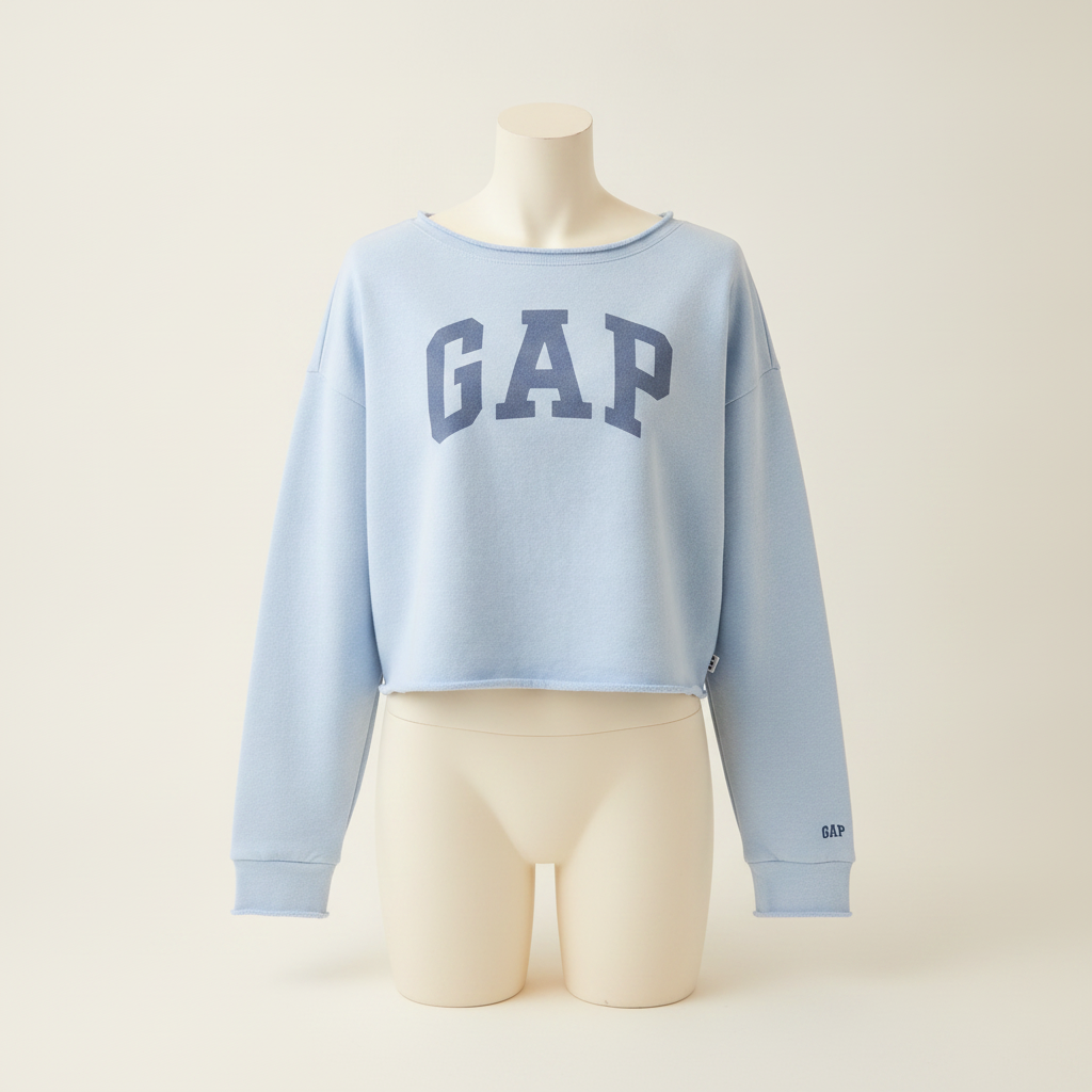 Kids VintageSoft Terry Wide-Neck Logo Sweatshirt