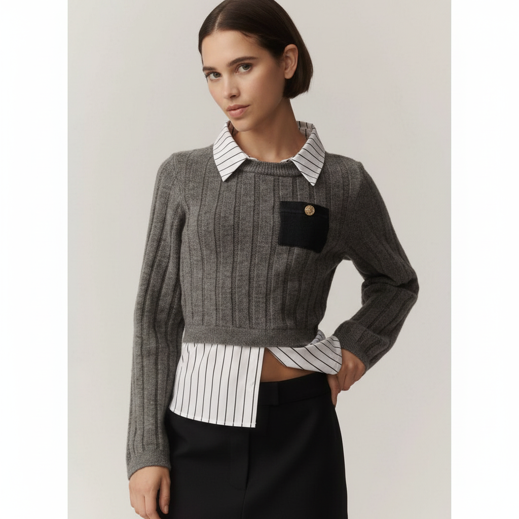 Maeve Sweater & Shirt Twofer