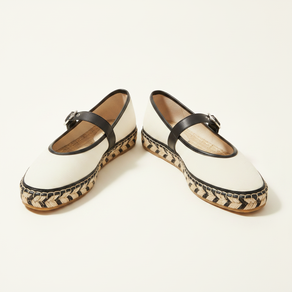 The Remy Espadrille Mary Jane Flat