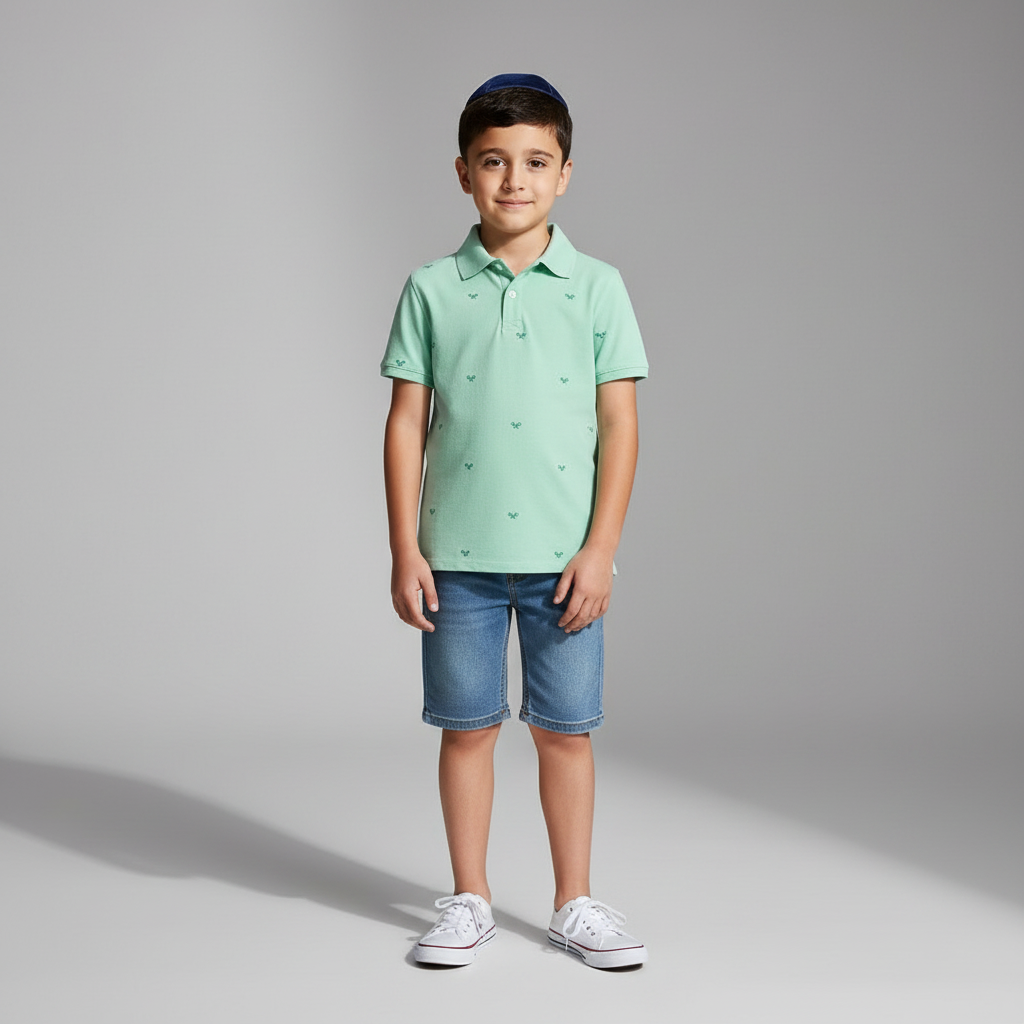 Boys' Short Sleeve Tennis Racket Printed Polo Shirt - Cat & Jack
