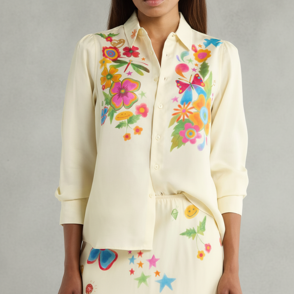 MOTHER The Gathered Honey Shirt