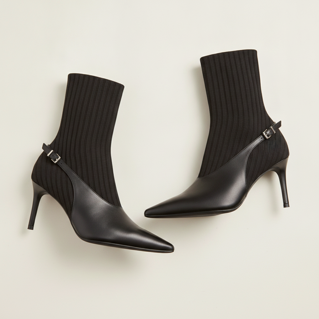 Mercer Sock Leather Slingback Boot