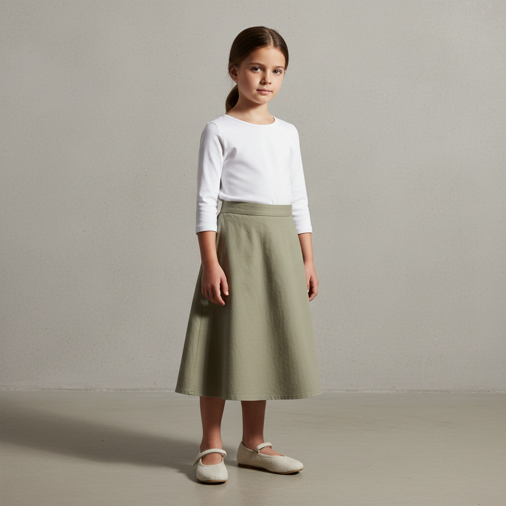 Linen Velcro Ballet Flats