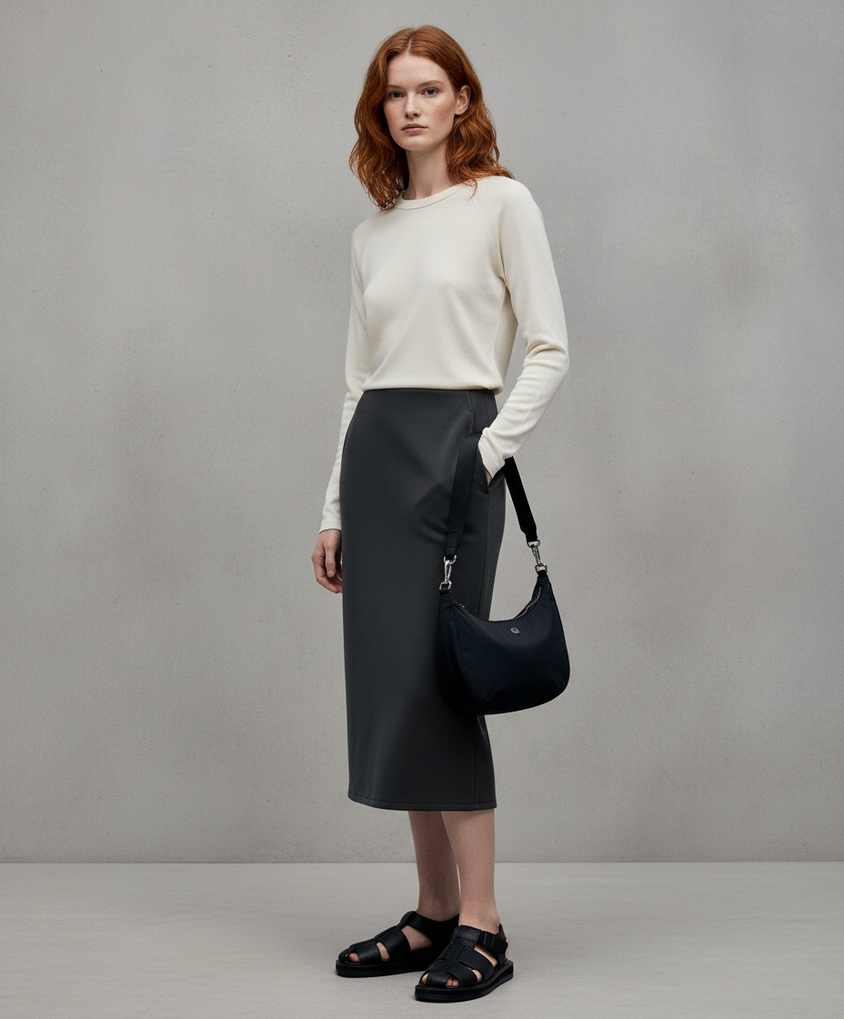 LULULEMON Softstreme High-Rise Midi Skirt