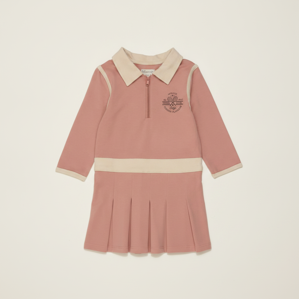 Tennis Club 3-Quarter Sleeve Dress