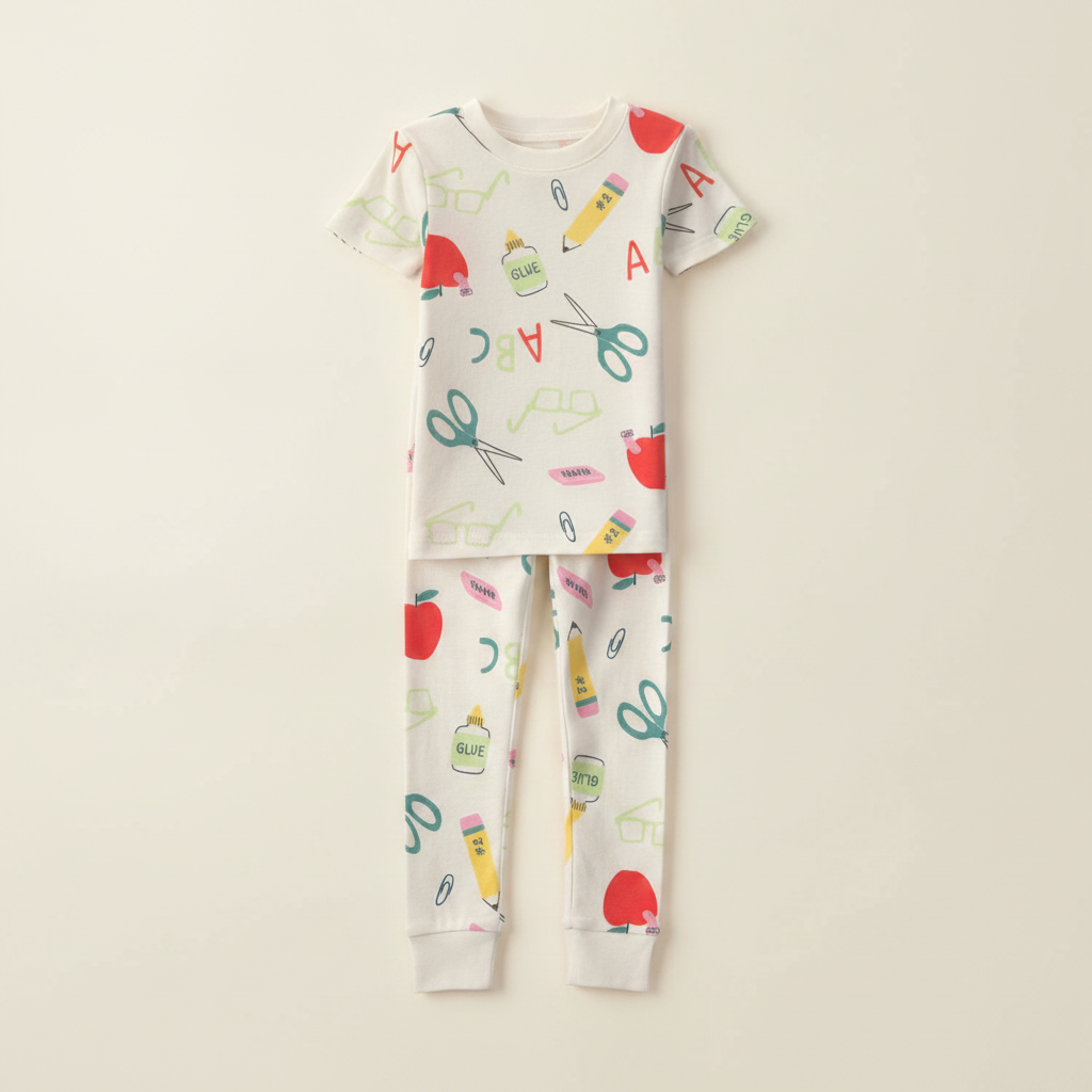 Toddler 2 Piece School Pajama Set